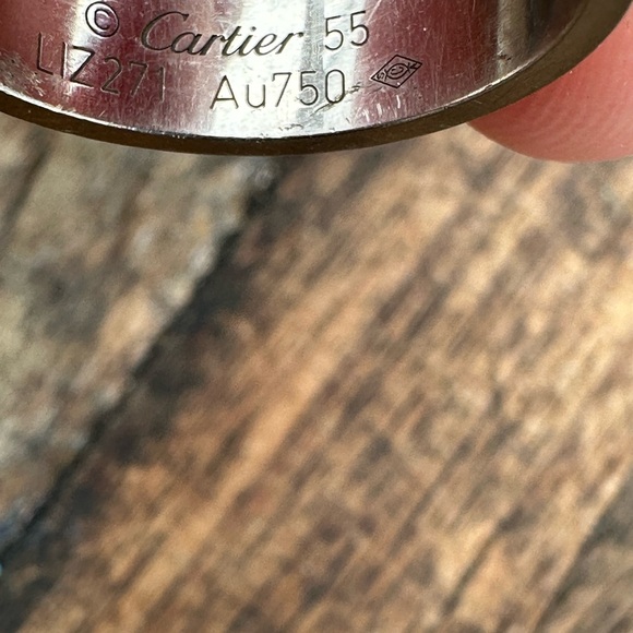 Cartier love ring, 18k white gold, size 7 - Picture 2 of 2